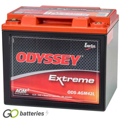 Ods Agm L Odyssey Extreme Series Battery V Ah Pc Gobatteries