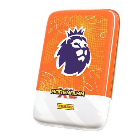 Premier League Adrenalyn Xl Trading Card Game Orange Pocket Tin