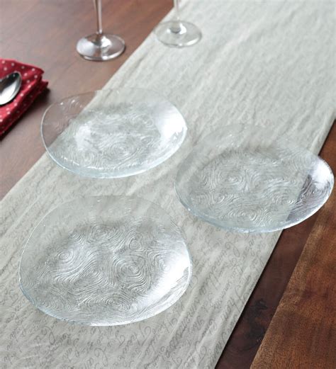 Buy Linden Inch X Glass Set Of Dinner Plate At Off By