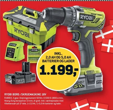 Ryobi Bore Og Skruemaskine Tilbud Hos Xl Byg