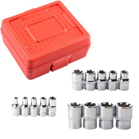 Pcs E Torx Star Female Bit Socket Set Drive E E