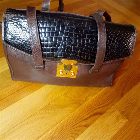 Vintage Bally Leather Bag Brown Bally Gem