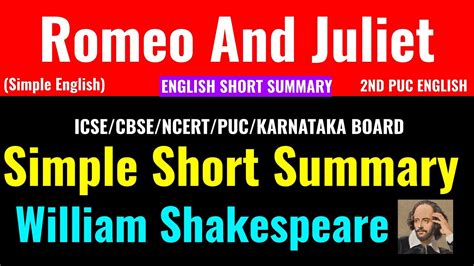 Romeo And Juliet 2nd PUC English Simple Short Summary In English