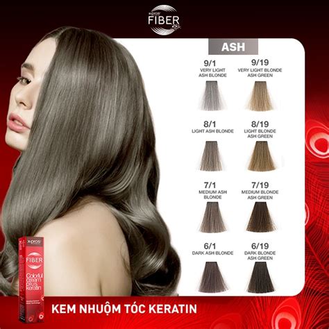 Review Bảng Màu Thuốc Nhuộm Tóc Keratin Màu Khói X Pros Fiber đẹp Nhất