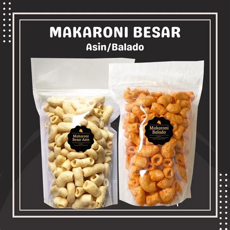 Jual DELISH SNACKS Makaroni Besar Asin Balado L 140gr Snack