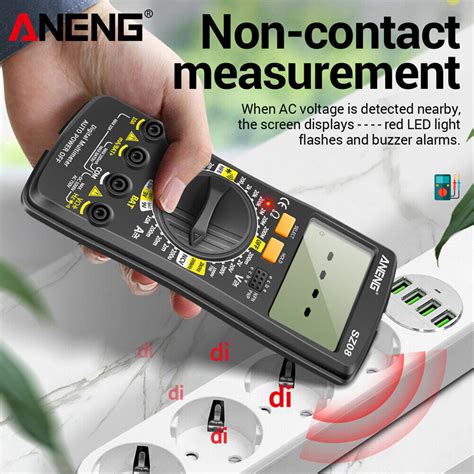 Sz Diode Ncv Tester Counts Split Digital Multimeter Black Ebay