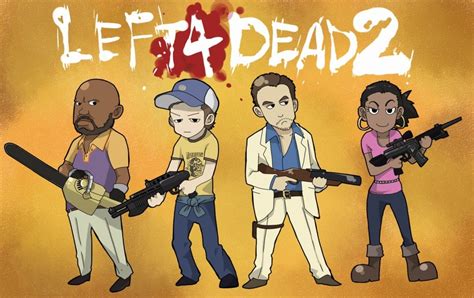 Nick Coach Rochelle And Ellis Left 4 Dead And 1 More Drawn By Jacky288210 And Jacky