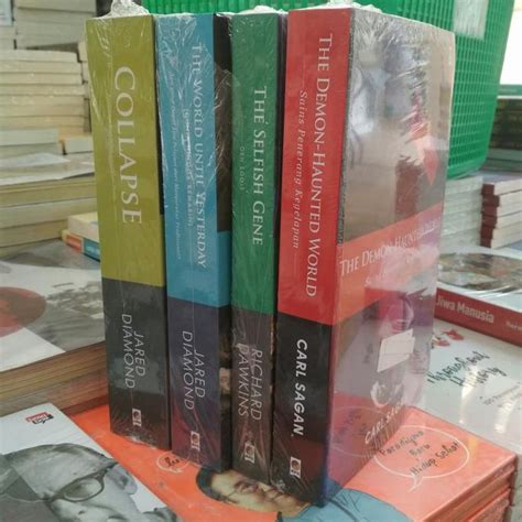 Jual Paket 4 Buku Jared Diamond Richard Dawkins Carl Sagan Shopee