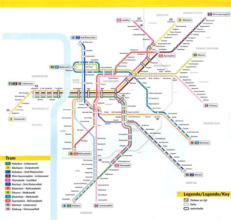 Belgium Tram Map