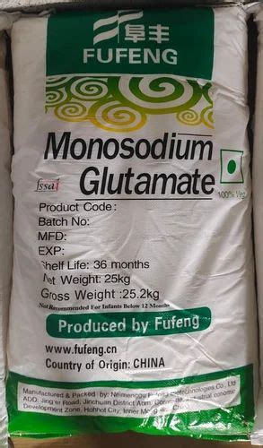 Kg Fufeng Monosodium Isai Glutamate Packaging Type Bag Grade