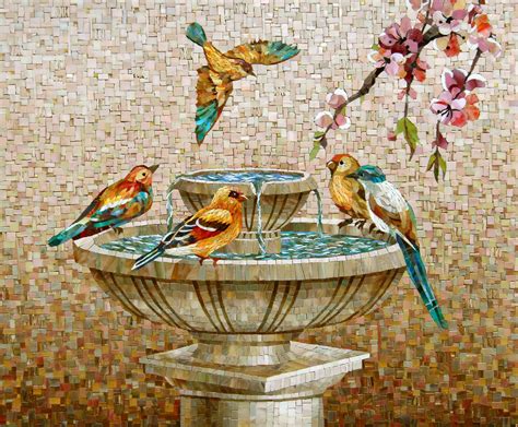 Плитка с птичками - 41 фото