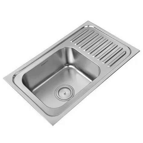 Nirali Elegance Ultra 304 Grade Stainless Steel Silver Single Bowl Kitchen Sink 40 X 20 Inch At