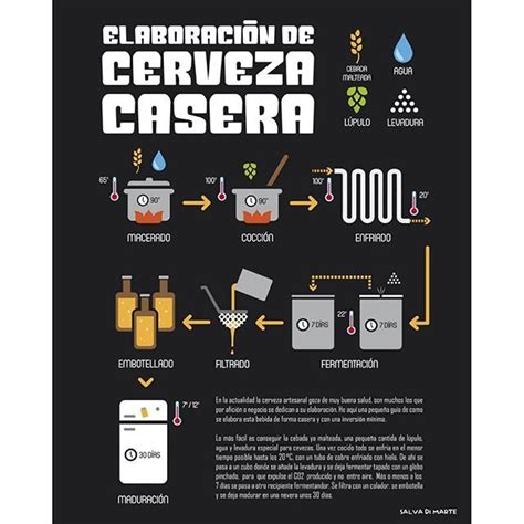 Infograf A Sobre La Elaboraci N De La Cerveza Casera Ilusstraci N