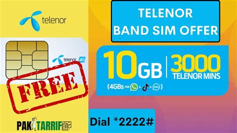 Telenor Sim Lagao Offer Updated Telenor Band Sim Offer Details