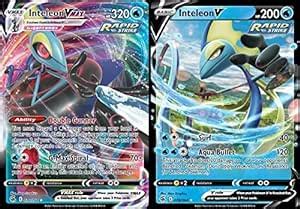 Inteleon V Vmax Card Set Fusion Strike Pokemon