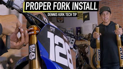 The Right Way To Install Motocross Forks Dennis Kirk Tech Tip Youtube