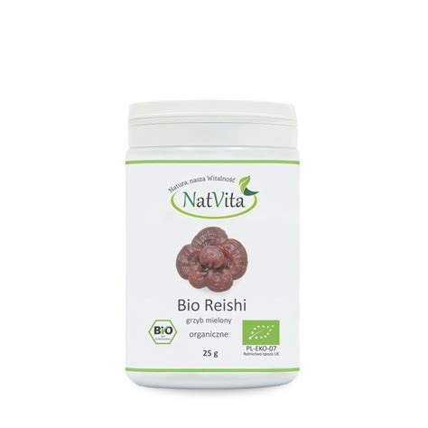 Reishi BIO Grzyb Mielony 25g NatVita ERLI Pl