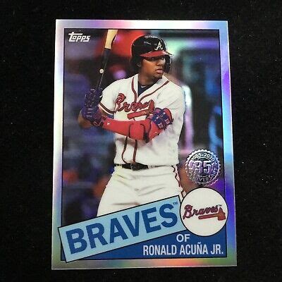 2020 Topps Chrome 1985 Topps 85TC 25 Ronald Acuna Jr Atlanta Braves EBay