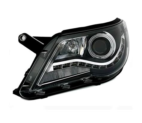 Angel Eyes Koplampen Vw Tiguan N Ccfl Zwart Onlinecarstyling