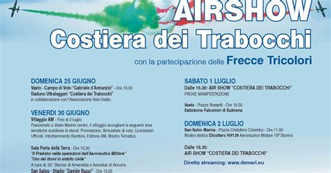 Frecce Tricolori Un Volo Lungo Vasto Air Show Costiera Dei Trabocchi