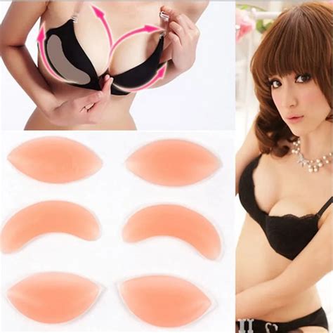 Pair Silicone Breast Enhancers Sexy Lingerie Pads Push Up Bra Insert Pad Fashion Bikini