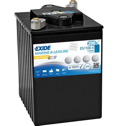 Batería EXIDE ES1100 6 Marine Leisure Equipment 200Ah 950A Baterías