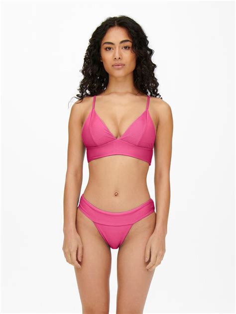 ONLY Dół od bikini 15223710 Różowy Modivo pl