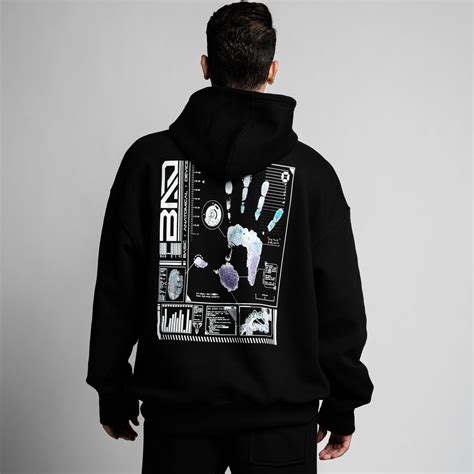 Unisex Hand Print Hoodie Blackedition