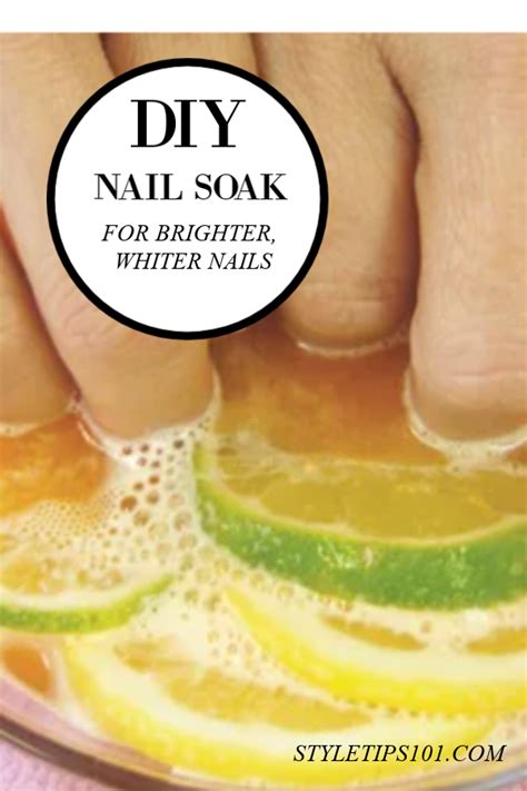 At Home Nail Soak For Whiter, Brighter Nails