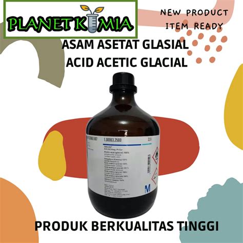 Jual Asam Asetat Glasial Pro Analisa Ml Best Quality Shopee