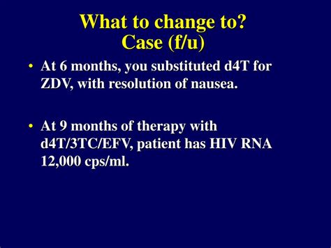 Ppt Management Of Antiretroviral Therapy Case Presentations