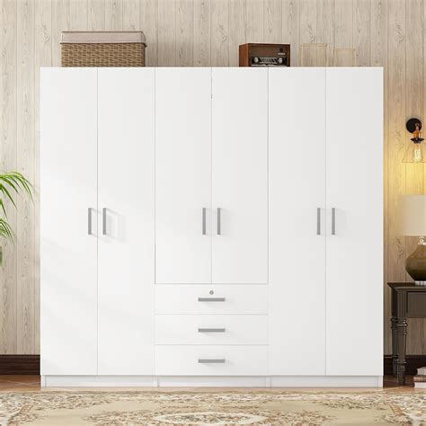 amazoncom large wardrobe closet  doors   wooden wardrobe