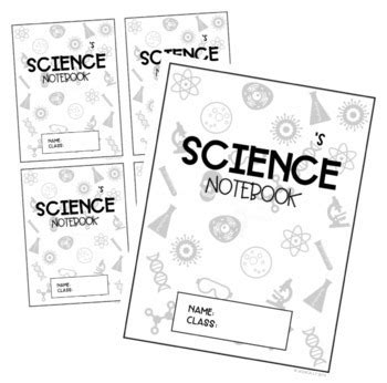 Notebook Cover Worksheet Science