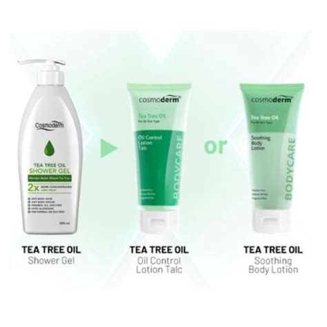 Cosmoderm Tea Tree Oil Body Washes 500ML Shopee Malaysia