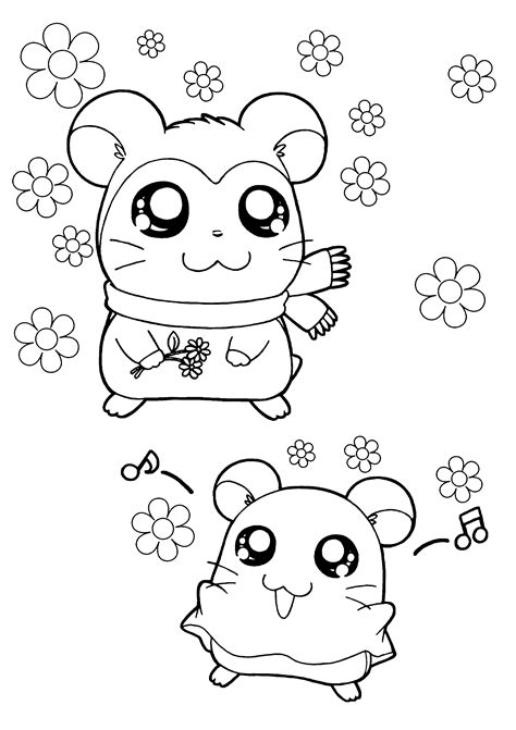 Dibujo De Hamtaro Para Colorear Y Pintar 14964