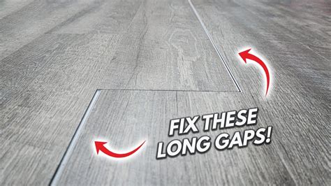 How To Fix Long Gaps In Flooring Laminate Vinyl Lvp And Engineered