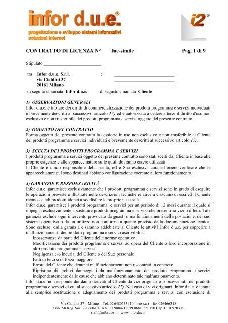 Esempio Di Lettera Di Risoluzione Del Contratto Di Manutenzione Che