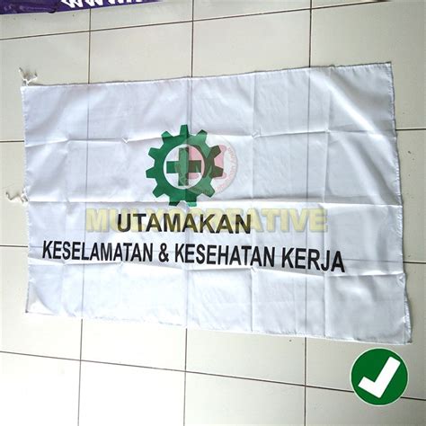 Jual Bendera Logo K3 Bendera Murah Bendera K3 Ukuran 135cm X 90cm