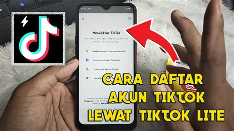 Cara Daftar Akun Tiktok Di Aplikasi Tiktok Lite Youtube