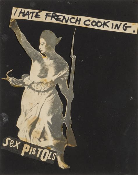 Jamie Reid Original Collage I HATE FRENCH COOKING Autumn The Sex Pistols The