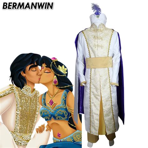 Bermanwin High Quality Anime Aladdin And The Magic Lamp Cosplay Costume