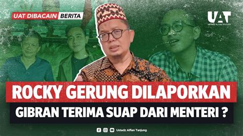 Rocky Dilaporkan Karena Sebut Gibran Korup Terima Uang Dari Menteri