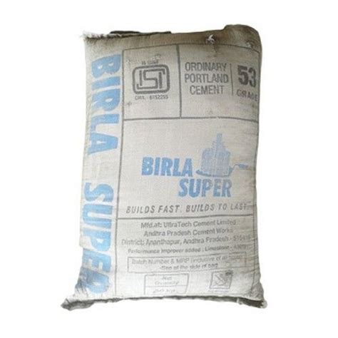 Birla Super 53 Grade Cement At Rs 415 Bag Birla Shakti Cement In