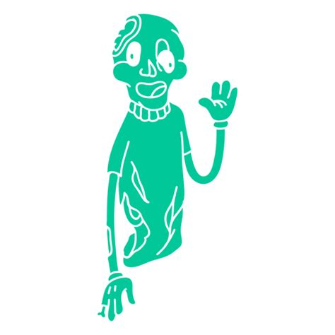 Design Png E Svg De Desenho De Personagem Zumbi Para Camisetas