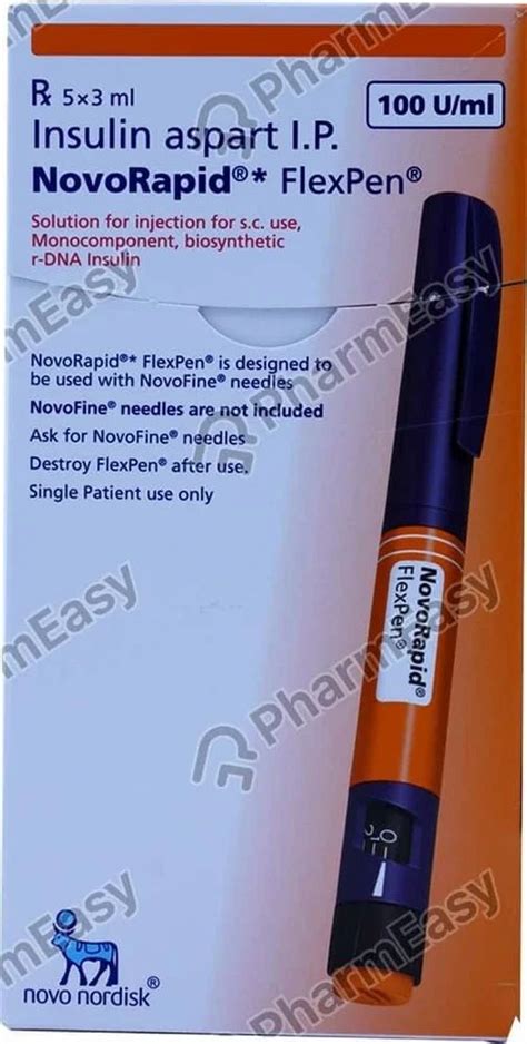 Novorapid Insulin Flexpen Packaging Size Ml Iu Ml At