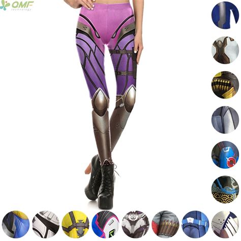 Game Character Cosplay Widowmaker Trouser D Va Costume Leggings Women