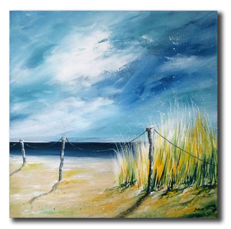 Stella Hettner Along The Sunny Dune 50x50 Malerei Abstrakte