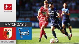 FC Augsburg Hertha Berlin 0 2 Highlights Matchday 5 Bundesliga