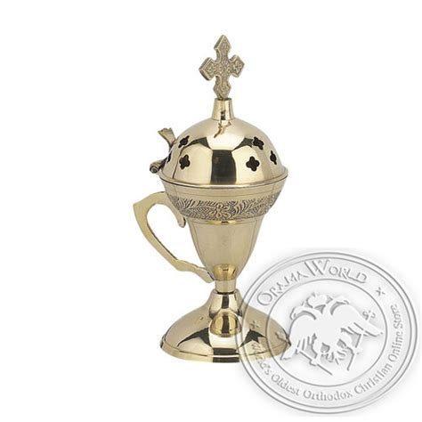 Byzantine Brass Home Censer H Oramaworld