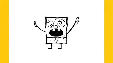 How To Draw Doodlebob With Guidelines Step By Step Spongebob